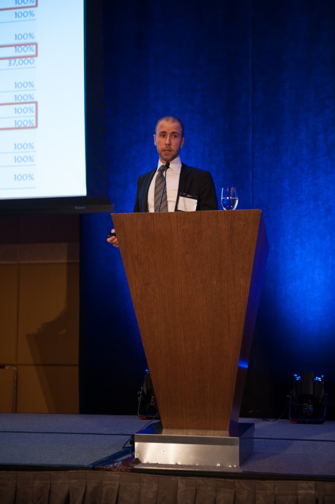 Marc Ménard at a speaking engagement