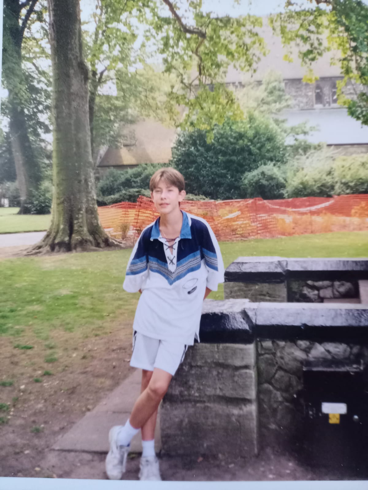 Young Marc standing outdoors in Pau