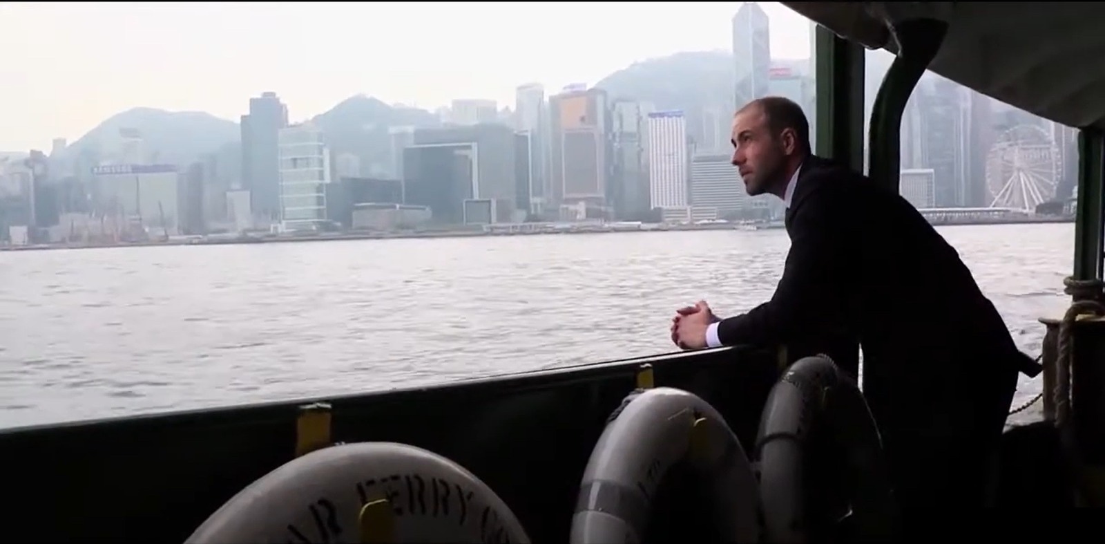 Marc looking over Hong Kong harbour